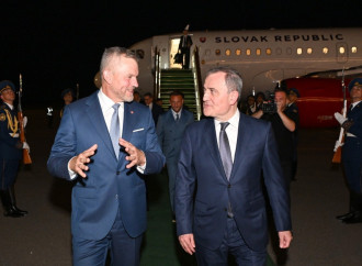 Slovakiya Prezidenti Peter Pelleqrini Azərbaycana rəsmi səfərə gəlib