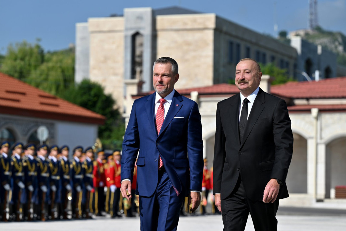 Slovakiya Prezidenti Peter Pelleqrininin Şuşada rəsmi qarşılanma mərasimi olub