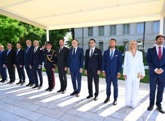 Slovakiya Prezidenti Peter Pelleqrininin Şuşada rəsmi qarşılanma mərasimi olub
