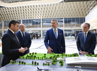 Slovakiya Prezidenti Füzuli aeroportundan təyyarə ilə Bakı şəhərinə yola düşüb