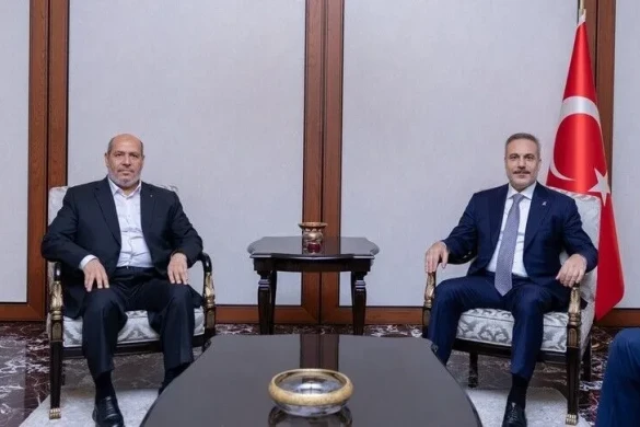 Hakan Fidan HƏMAS-ın yeni rəhbəri ilə görüşüb, Türkiyə Fələstinə dəstəyini bir daha bəyan edib