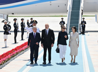 Prezident İlham Əliyev Özbəkistana dövlət səfərinə gəlib