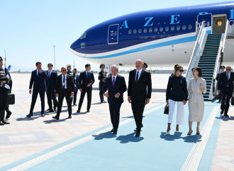 Prezident İlham Əliyev Özbəkistana dövlət səfərinə gəlib