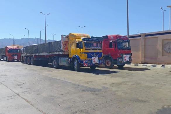 İordaniya Qızıl Ayparası Qəzzaya yeni humanitar yardım göndərib