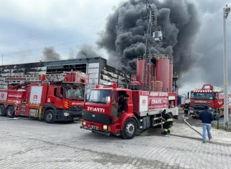 İstanbulda tullantı yağların təkrar emalı zavodunda yanğın baş verib