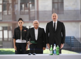 Prezident İlham Əliyev və Birinci xanım Mehriban Əliyeva Cəbrayıl şəhərində inşa olunan yaşayış kompleksinin açılışında iştirak ediblər