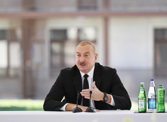 Prezident İlham Əliyev və Birinci xanım Mehriban Əliyeva Cəbrayıl şəhərində inşa olunan yaşayış kompleksinin açılışında iştirak ediblər