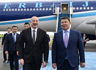 Prezident İlham Əliyev Qazaxıstanın Astana şəhərinə səfərə gedib
