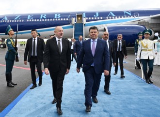 Prezident İlham Əliyev Qazaxıstanın Astana şəhərinə səfərə gedib