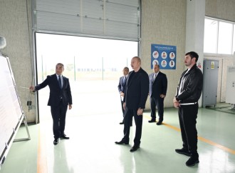 Prezident İlham Əliyev Ağdam Sənaye Parkında görülən işlərlə tanış olub, yeni zavodların açılışlarında iştirak edib