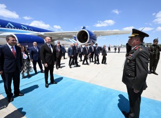 Prezident İlham Əliyev Ankaraya işgüzar səfərə gəlib