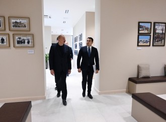 Prezident İlham Əliyev Ağdam şəhərində İmarət Kompleksinin bərpadan sonra açılışında iştirak edib