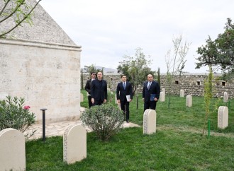 Prezident İlham Əliyev Ağdam şəhərində İmarət Kompleksinin bərpadan sonra açılışında iştirak edib