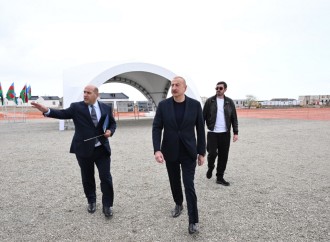 Prezident İlham Əliyev Ağdamın Kəngərli kəndində aparılan bərpa işləri ilə tanış olub