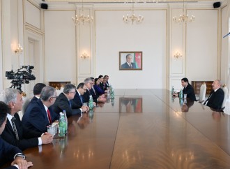 Prezident İlham Əliyev Türkiyə Böyük Millət Məclisinin nümayəndə heyətini qəbul edib
