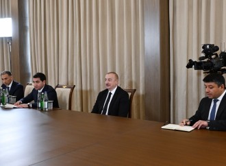 Prezident İlham Əliyev İraq Parlamentinin sədrini qəbul edib
