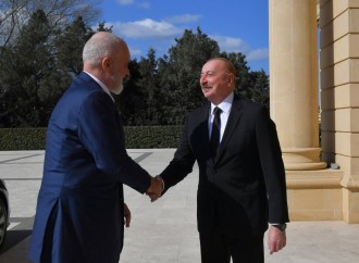 Prezident İlham Əliyevin Albaniyanın Baş naziri Edi Rama ilə təkbətək görüşü başlayıb
