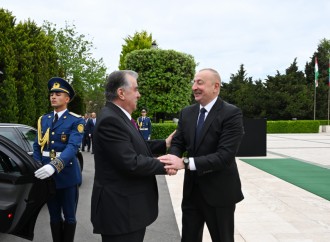 Tacikistan Prezidenti Emoməli Rəhmonun rəsmi qarşılanma mərasimi olub