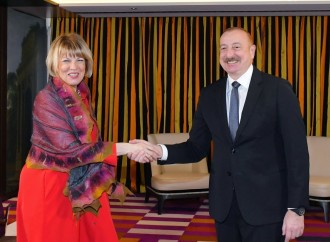 Prezident İlham Əliyev və ATƏT-in Baş katibi Helqa-Mariya Şmid Münxendə görüşüblər