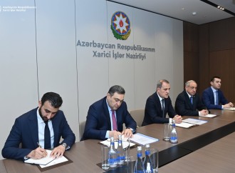 Bakıda Ceyhun Bayramovla belaruslu həmkarının geniş tərkibdə görüşü keçirilib 