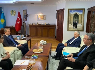 Binəli Yıldırım Qazaxıstanın Türkiyədəki səfiri ilə görüşüb