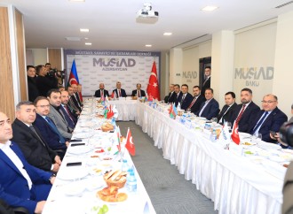 Türkiyənin Ticarət naziri Ömər Bolat MÜSİAD Azərbaycan ofisini ziyarət edib