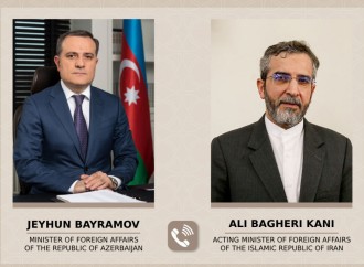 Ceyhun Bayramov İran XİN rəhbərliyi ilə telefonla danışıb
