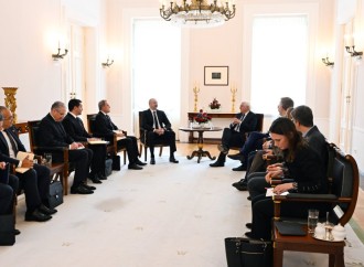 Azərbaycan Prezidenti İlham Əliyevin Almaniya Prezidenti Frank-Valter Ştaynmayer ilə geniş tərkibdə görüşü keçirilib