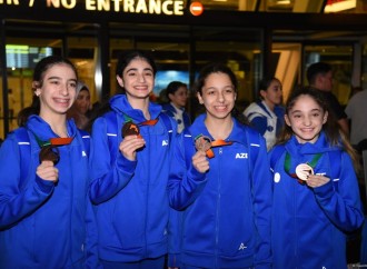 Avropa çempionatındakı Azərbaycan gimnastları Vətənə dönüblər