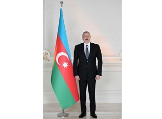 Prezident İlham Əliyev Xankəndidə 1 nömrəli körpələr evi-uşaq bağçasının təmirdən sonra açılışında iştirak edib