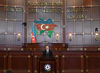 Prezident İlham Əliyev yeddinci çağırış Azərbaycan Respublikası Milli Məclisinin ilk iclasında iştirak edir
