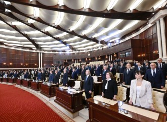 Prezident İlham Əliyev yeddinci çağırış Azərbaycan Respublikası Milli Məclisinin ilk iclasında iştirak edir