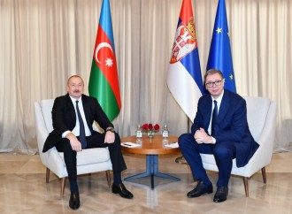 Prezident İlham Əliyevin Serbiya Prezidenti Aleksandar Vuçiç ilə təkbətək görüşü olub