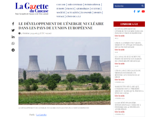 La Gazette du Caucase məqaləsində Azərbaycandan bəhs etdi