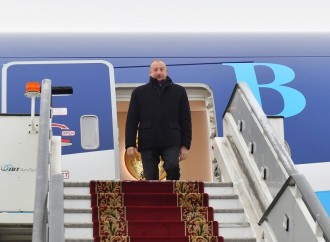 Prezident İlham Əliyev Sankt-Peterburqa işgüzar səfərə gəlib