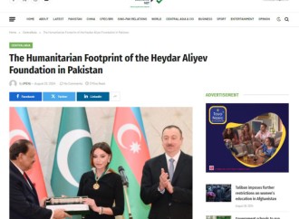Pakistan mətbuatı Birinci vitse-prezident Mehriban Əliyevanın rəhbərliyi altında həyata keçirilən humanitar layihələrdən yazıb