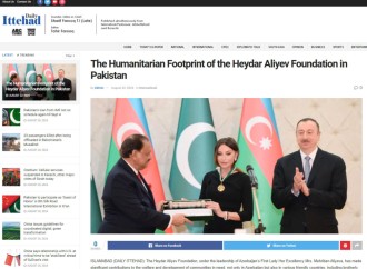 Pakistan mətbuatı Birinci vitse-prezident Mehriban Əliyevanın rəhbərliyi altında həyata keçirilən humanitar layihələrdən yazıb