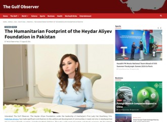 Pakistan mətbuatı Birinci vitse-prezident Mehriban Əliyevanın rəhbərliyi altında həyata keçirilən humanitar layihələrdən yazıb