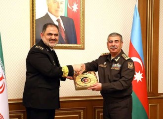 Zakir Həsənov İran Hərbi Dəniz Qüvvələri komandanı ilə görüşdü