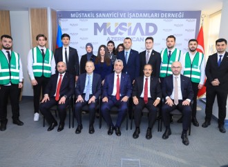 Türkiyənin Ticarət naziri Ömər Bolat MÜSİAD Azərbaycan ofisini ziyarət edib