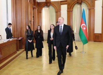 Prezident İlham Əliyev, Birinci xanım Mehriban Əliyeva və ailə üzvləri Xankəndidə səs veriblər