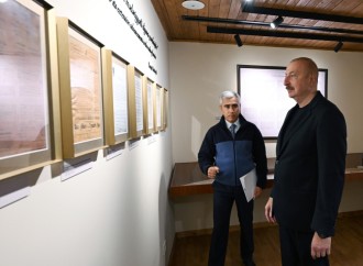 Prezident İlham Əliyev Şuşada Üzeyir Hacıbəylinin ev-muzeyinin bərpadan sonra açılışında iştirak edib