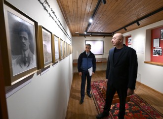 Prezident İlham Əliyev Şuşada Üzeyir Hacıbəylinin ev-muzeyinin bərpadan sonra açılışında iştirak edib