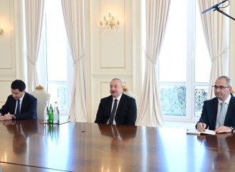 Prezident İlham Əliyev Latviya Seyminin sədrinin başçılıq etdiyi nümayəndə heyətini qəbul edib