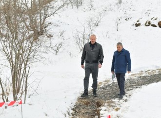 Prezident İlham Əliyev Şuşa rayonundakı “Turşsu” bulağında olub