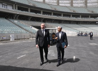 Prezident İlham Əliyev Bakı Olimpiya Stadionunun ərazisində COP29-a hazırlıqla bağlı görülən işlərlə tanış olub