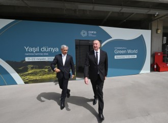Prezident İlham Əliyev Bakı Olimpiya Stadionunun ərazisində COP29-a hazırlıqla bağlı görülən işlərlə tanış olub