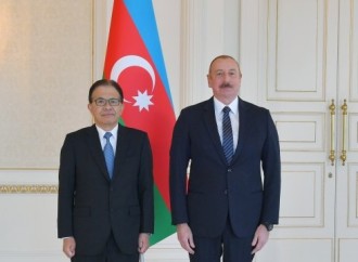 Prezident İlham Əliyev Yaponiyanın ölkəmizdə yeni təyin olunmuş səfirini qəbul edib