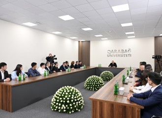 Prezident İlham Əliyev Qarabağ Universitetinin təmirdən sonra açılışında iştirak edib