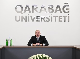 Prezident İlham Əliyev Qarabağ Universitetinin təmirdən sonra açılışında iştirak edib